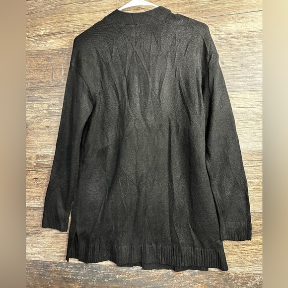 Talbots Elegant Black Cardigan with Button Detail - Picture 2 of 9